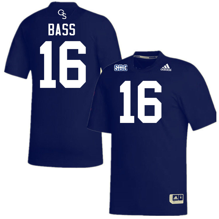 #16 Tyler Bass Georgia Southern Eagles Jerseys|Apparels Football Stitched-Navy